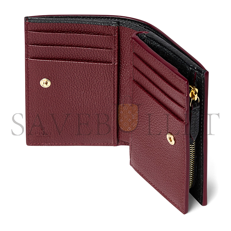 Gvc*1 bi-color gg marmont small wallet 772738 (11.5*8*3cm)